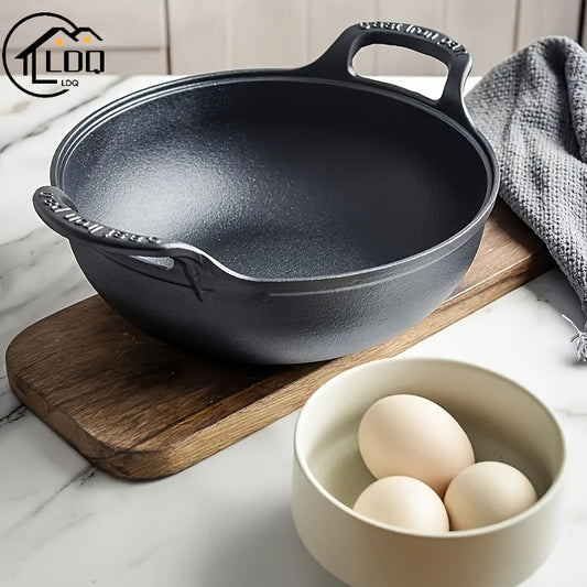 [Versatile Pre-Seasoned Cast Iron] Pre-Seasoned Cast Iron Skillet with Dual Handles - Non-Stick, Durable Cookware for Outdoor Grilling & Camping, Mini, Versatile