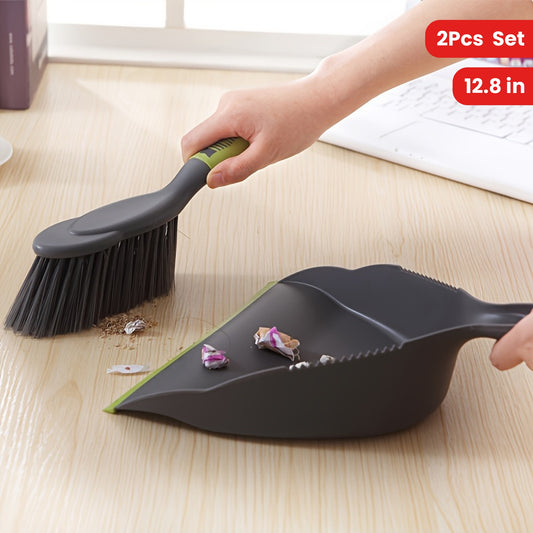 [12.8 In Brush Dustpan Combo] 2pcs 12.8 In Mini Brush And Dustpan Set